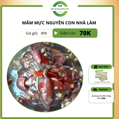 MẮM MỰC NGUYÊN CON NHÀ LÀM