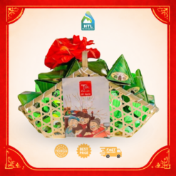 Set giỏ quà tết bánh ít lá gai làm theo yêu cầu